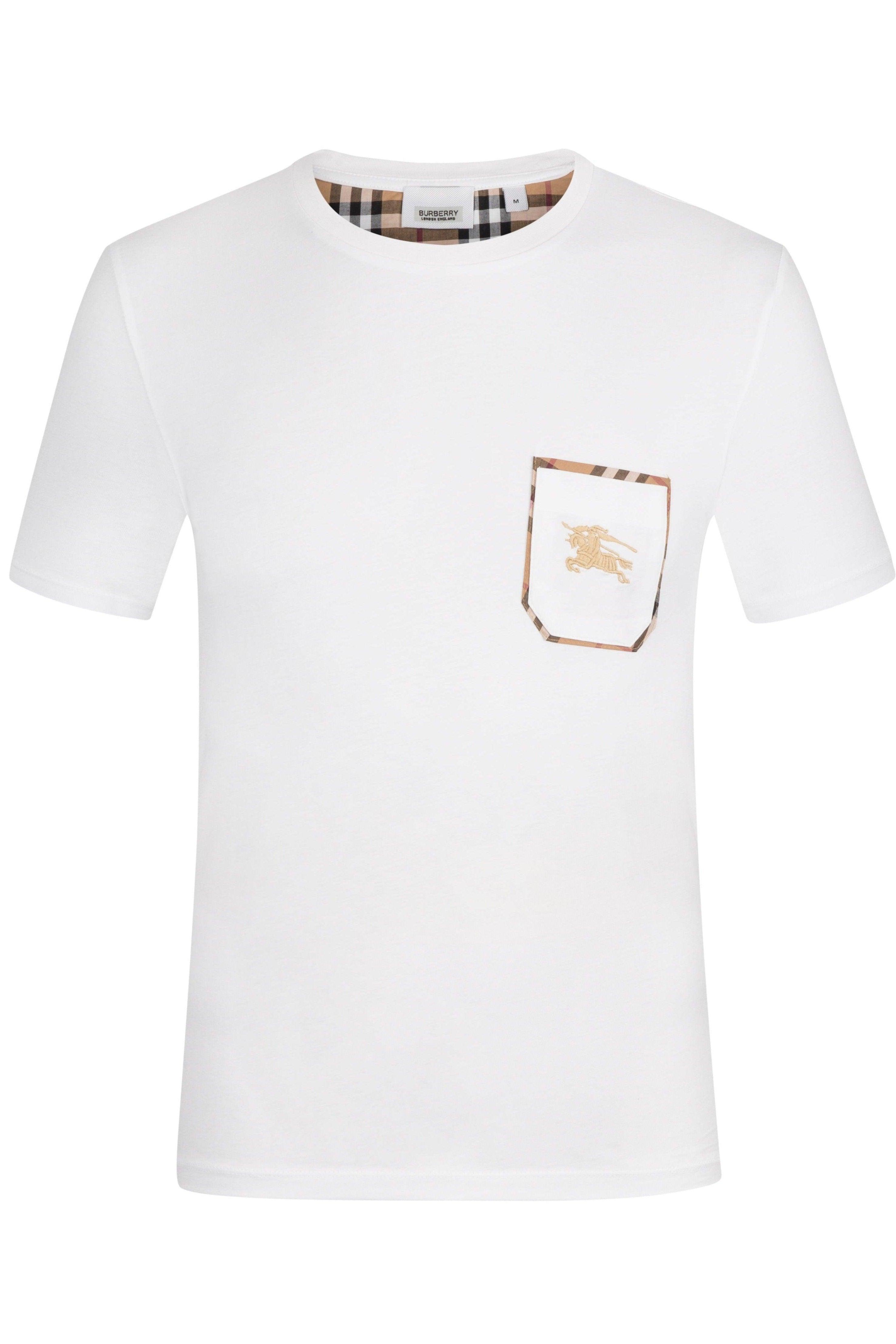 Burberry Men's T Shirt In White
