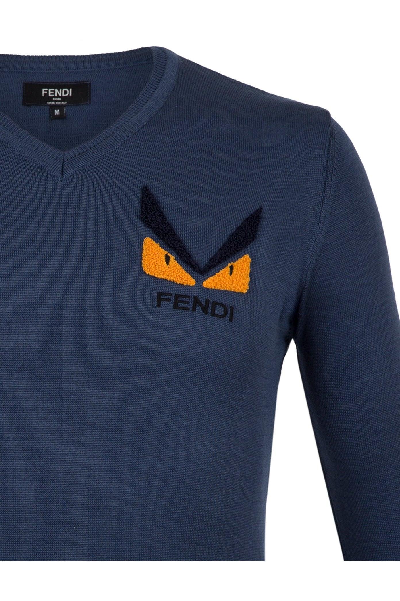 Fendi Men's Sweater In Blue